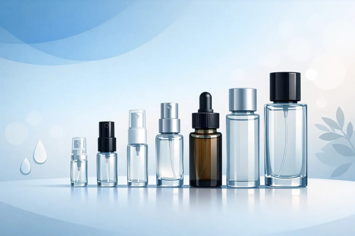 Decant Sizes Comparison Guide for 1 mL to 10 mL - Muse Fragrance